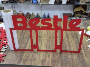 Bestie Triple Photo Frame Laser Cut Decorative Frame